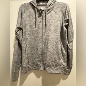Born light grey zip-up hoodie Medium